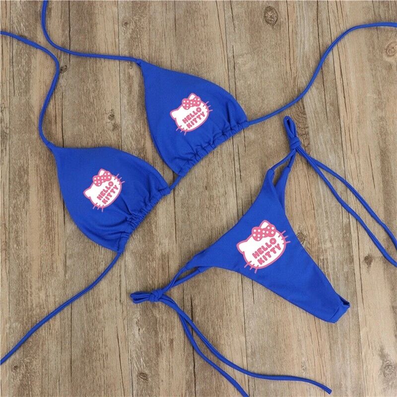 Maillot bain Bleu Hello Kitty
