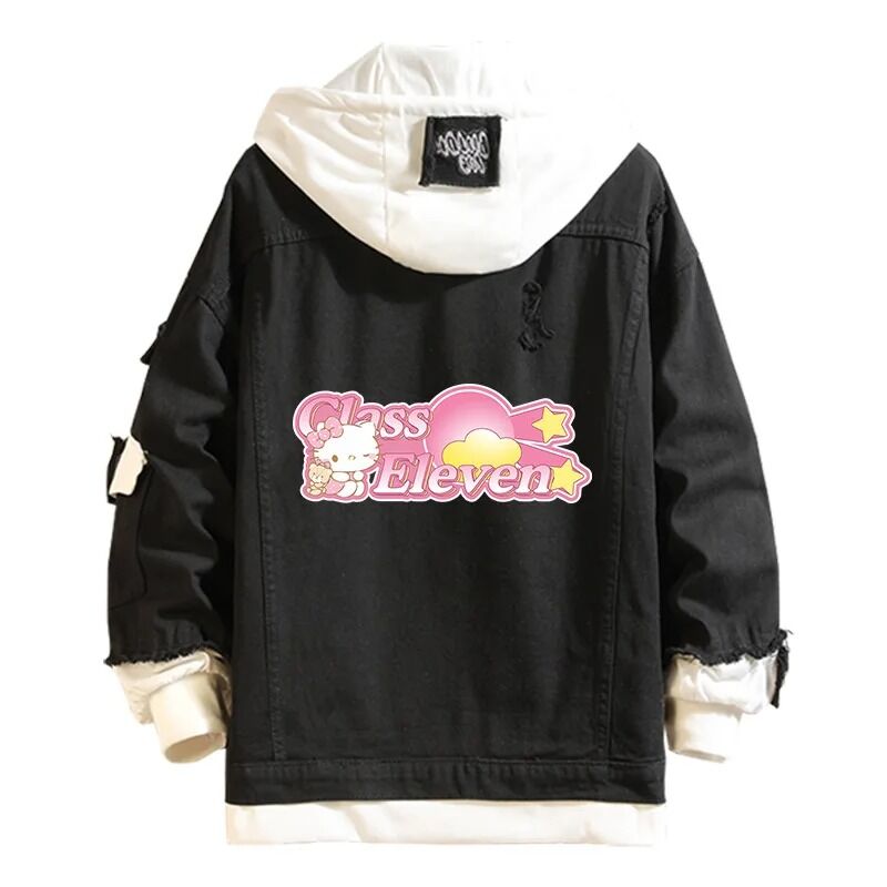 Veste Noir Et Blanc Hello Kitty Class Eleven