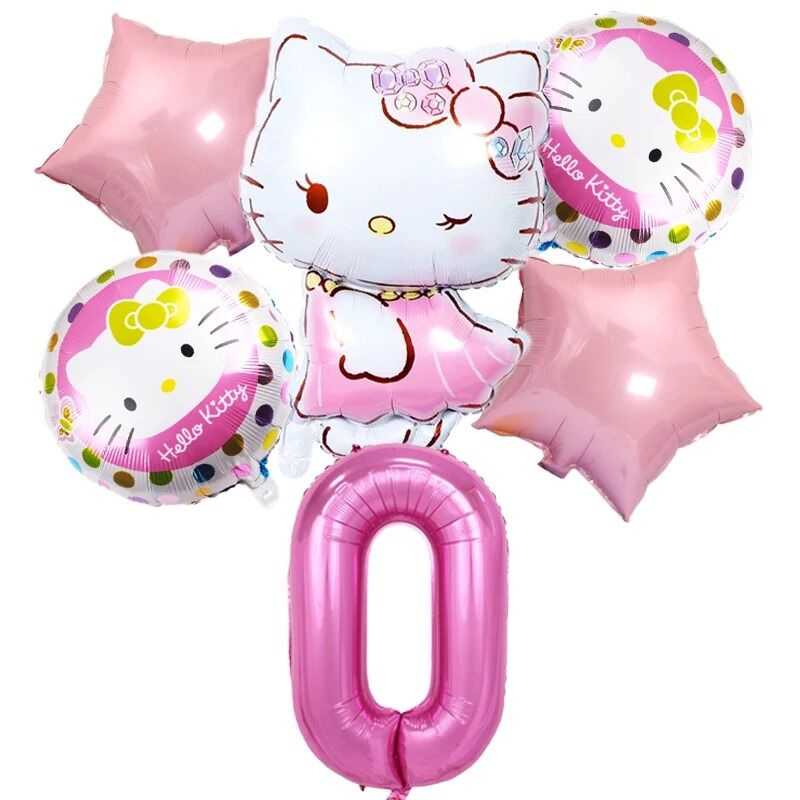 Ballons d'anniversaire Hello Kitty 0