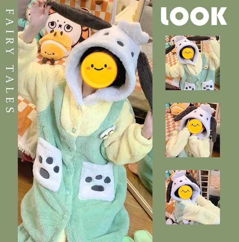 Peignoir à capuche Hello Kitty - Pyjama Pochacco Kawaii – Image 7