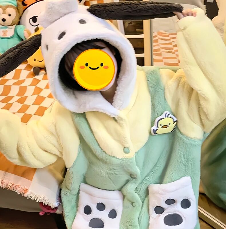 Peignoir à capuche Hello Kitty - Pyjama Pochacco Kawaii – Image 6